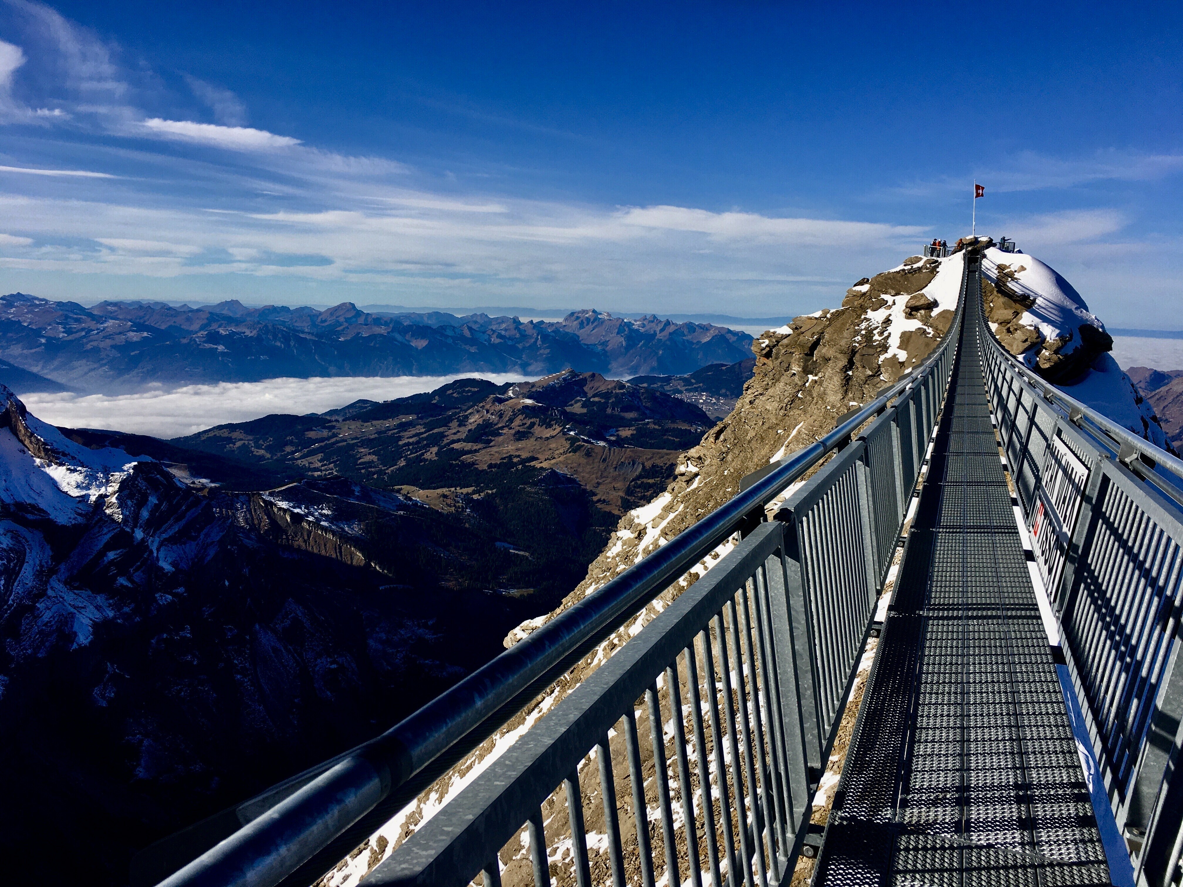 Ausflug mit Christian auf den Glacier 3000.