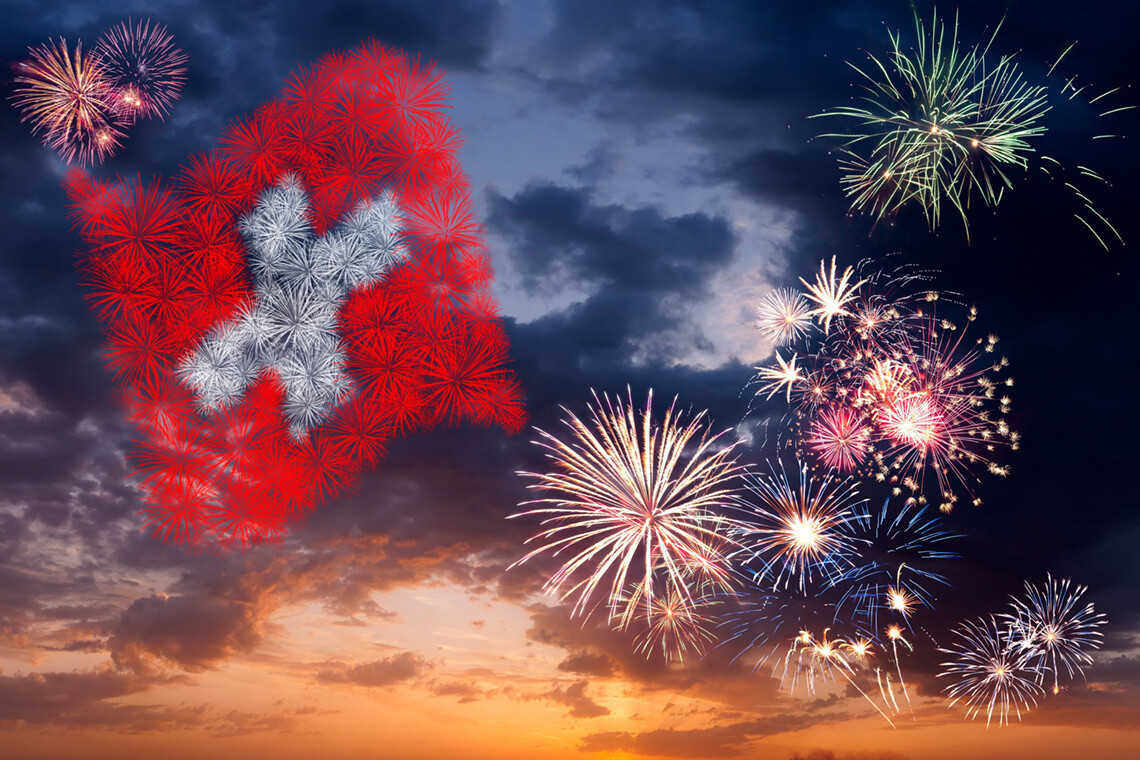 Feuerwerk - Gstaad