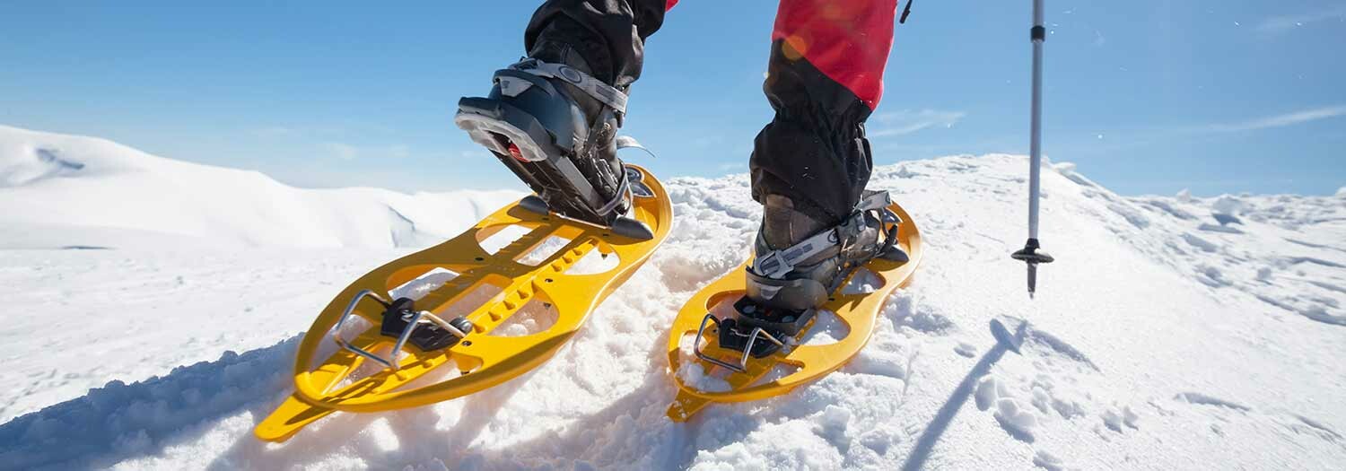 Mit Christian unternehmen Sie eine Schneeschuhwanderung