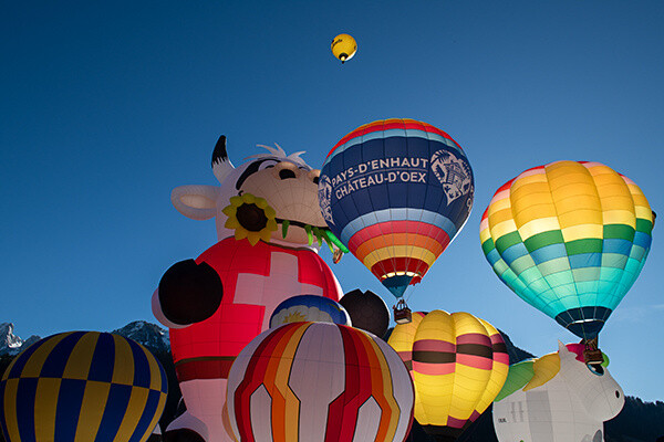 Festival de Ballons Chateau D'oex